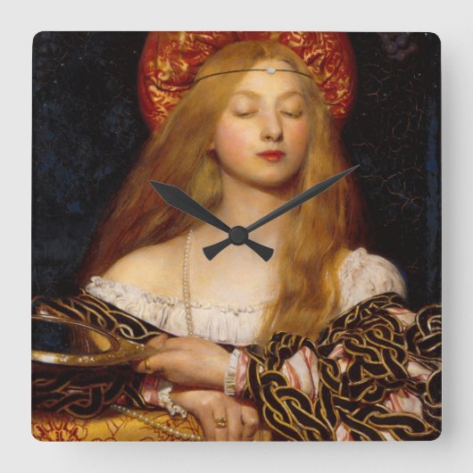 VANITY SCHAUTY-FASHION COSTUME DESIGNER QUADRATISCHE WANDUHR (Vorderseite)