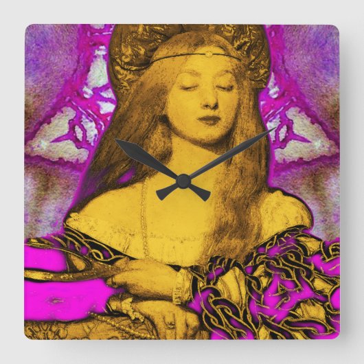 VANITY SCHAUTY FASHION COSTUME DESIGNER QUADRATISCHE WANDUHR (Vorderseite)