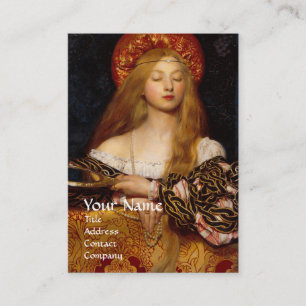 VANITY SCHAUTY-FASHION COSTUME DESIGNER Red Damask Visitenkarte