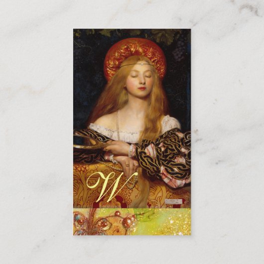 VANITY SCHAUTY FASHION KOSTEN DESIGNER Gold Gelb Visitenkarte (Rückseite)