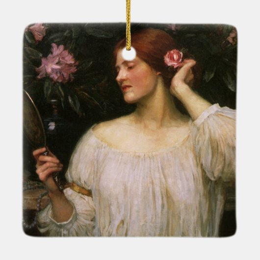 Vanity von John William Waterhouse Keramikornament (Rückseite)
