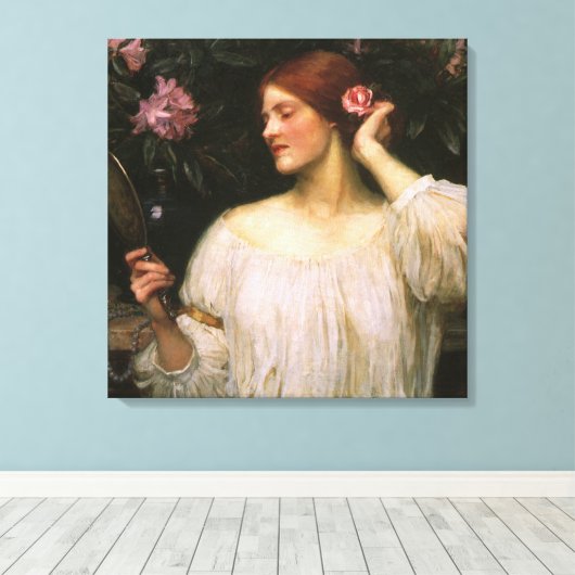 Vanity von John William Waterhouse Leinwanddruck (Insitu (Holzboden))