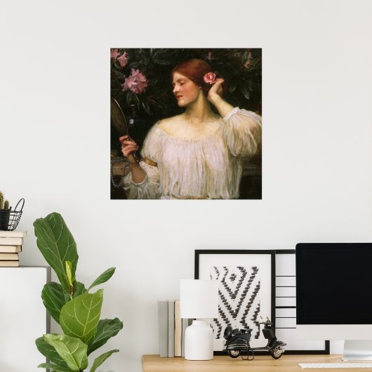 Vanity von John William Waterhouse Poster (Heimbüro)