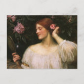Vanity von John William Waterhouse Postkarte (Vorderseite)
