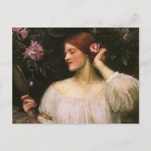 Vanity von John William Waterhouse Postkarte (Vorderseite)