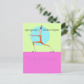 Vanity Yoga Glückwunsch nach Karte (Stehend Vorderseite)