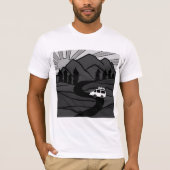 VANLIFE Bäume Wald Bergsee-Zauber T-Shirt (Vorderseite)