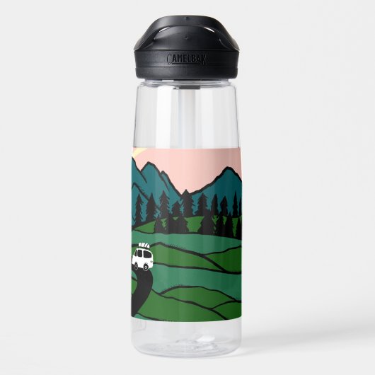 VANLIFE Bergsee-Zauber im Val Piora Trinkflasche (Rückseite)