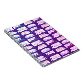 Vanlife Camping Camper RV Trailer Muster Notizblock (Rechte Seite)