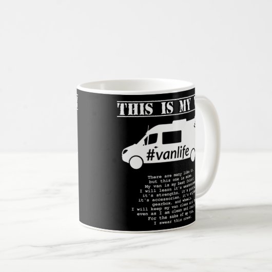 Vanlife Creed - Sprinter G2 Kaffeetasse (VorderseiteRechts)
