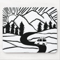 Vanlife MOUNTAIN SUNRISE Illustration