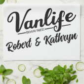 "VanLife"-Personalisiert Geschirrtuch (Gefaltet)