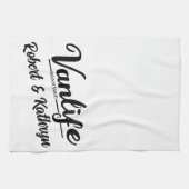 "VanLife"-Personalisiert Geschirrtuch (Horizontal)