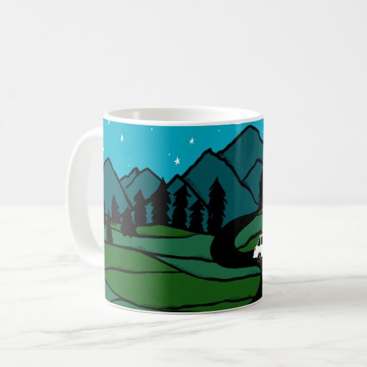 Vanlife Road Trip Campervan Mendrisiotto Kaffeetasse (Vorderseite Links)