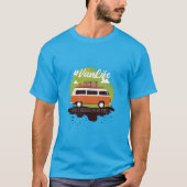 #Vanlife themed Zitat, Zuhause ist, wo Sie es park T-Shirt (Vorderseite)