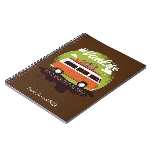 Vanlife Travel Journal Notizblock (Linke Seite)