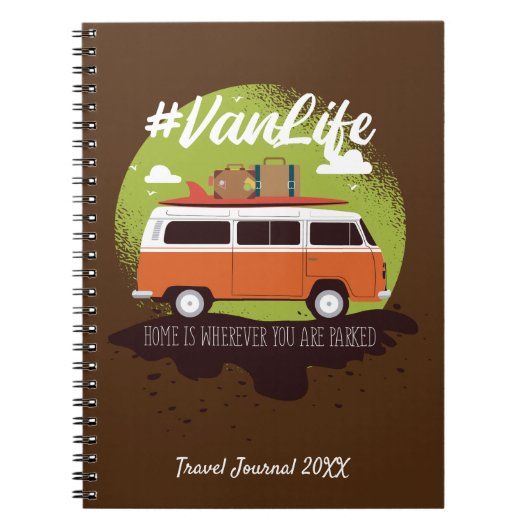 Vanlife Travel Journal Notizblock (Vorderseite)