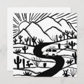 Vanlife Wüste Berg Entdecken Sie das Abenteuer (Vorne/Hinten)