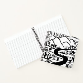 VANLIFE-Wüstengebirge Notizblock