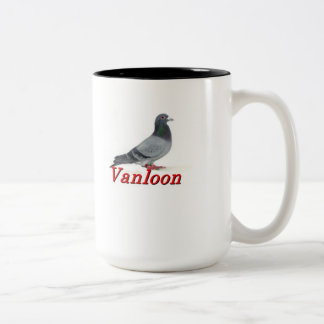 Vanloon laufende Tauben Zweifarbige Tasse