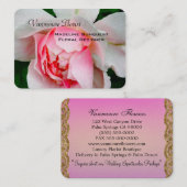 Vanmoure Blumenblatt-Rosen-elegantes berufliches Visitenkarte (Vorne/Hinten)