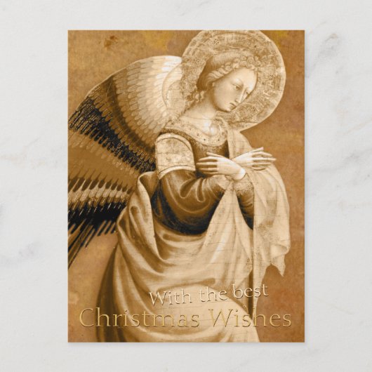 Vanni Annunciation Angel CC0590 Weihnachtskarte Feiertagspostkarte (Vorderseite)