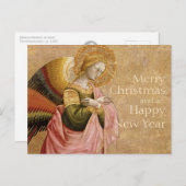 Vanni Annunciation Angel CC0596 Weihnachtskarte Feiertagspostkarte (Vorne/Hinten)