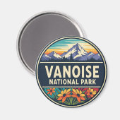 Vanoise National Park France Travel Magnet (Vorderseite/Rückseite)