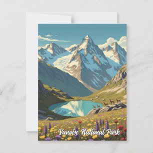 Vanoise Nationalpark Frankreich Reisen Postkarte