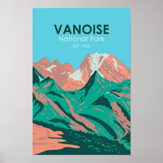 Vanoise Nationalpark Frankreich Vintag Poster (Vorne)