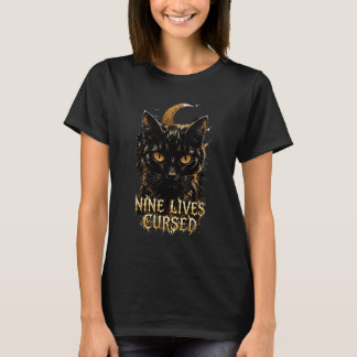 VANOSTÈ Neun Leben Verflucht Grafik | Halloween T-Shirt