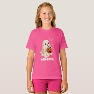VANOSTÈ Schönes Süßes Gespenst Grafik T-Shirt Ha