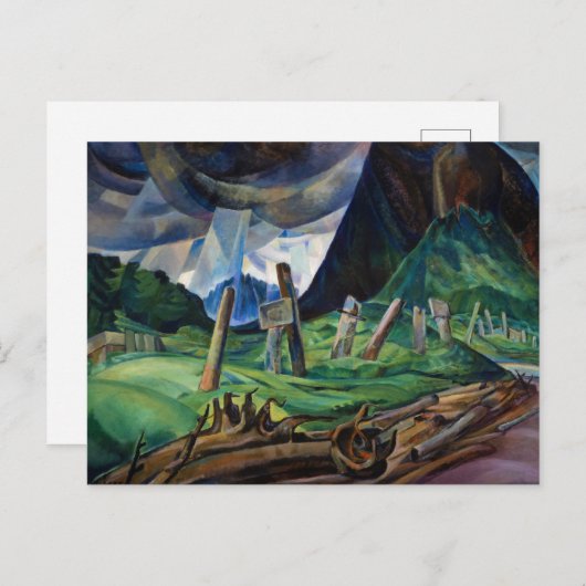 Vanquished, 1930 by Emily Carr Postkarte (Vorne/Hinten)