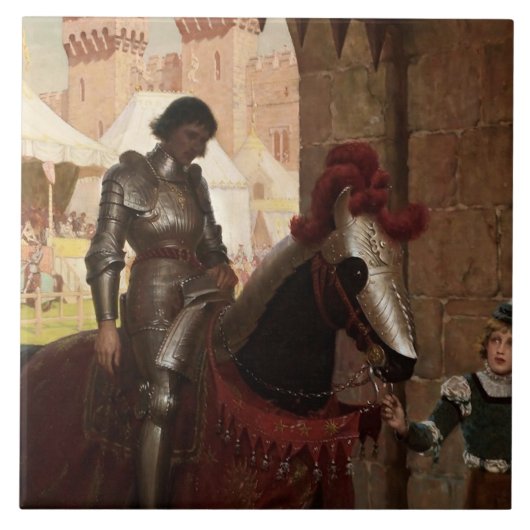 "Vanquished" von Edmund Blair Leighton Fliese (Vorderseite)