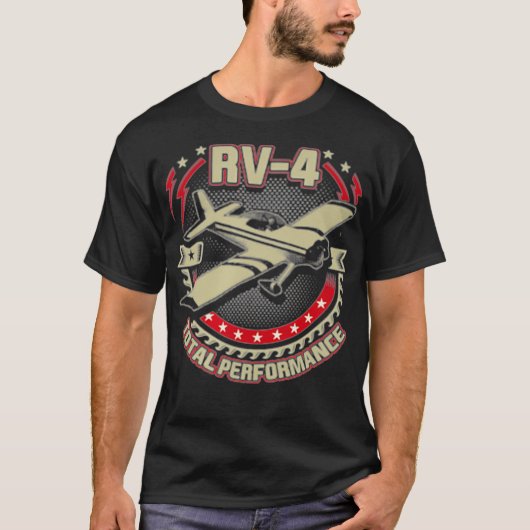 Vans Aircraft RV 4 Aircraft Brustbild T-Shirt (Vorderseite)