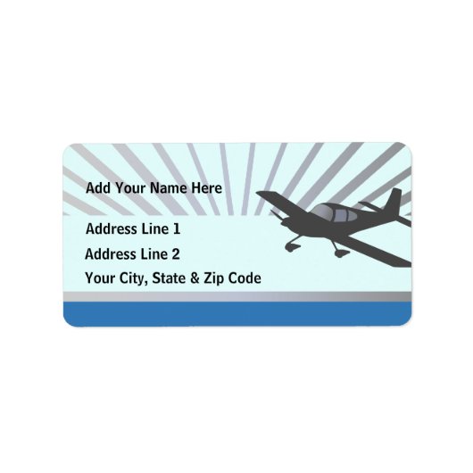 Vans RV-10 Adressaufkleber (Vorne)