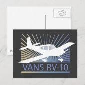 Vans RV-10 Postkarte (Vorne/Hinten)