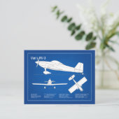 Van's RV-3 - Flugzeugkonzepte ABD Postkarte (Stehend Vorderseite)