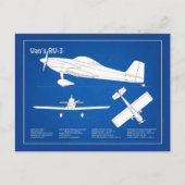 Van's RV-3 - Flugzeugkonzepte ABD Postkarte (Vorderseite)