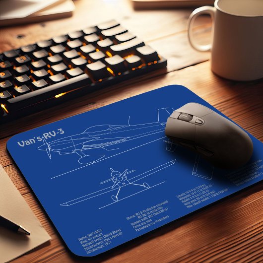 Van's RV-3 - Flugzeugkonzepte AD Mousepad