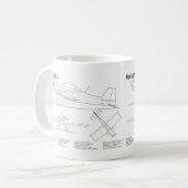 Van's RV-3 - Flugzeugkonzepte BD Kaffeetasse (Vorderseite Links)