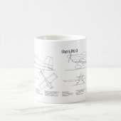 Van's RV-3 - Flugzeugkonzepte BD Kaffeetasse (Mittel)