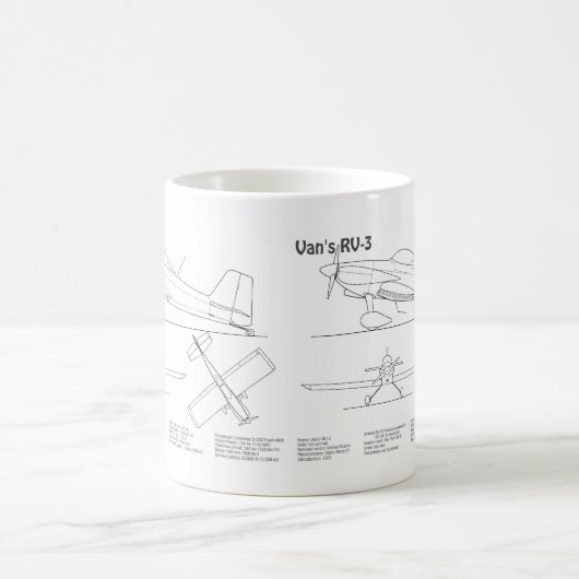 Van's RV-3 - Flugzeugkonzepte BD Kaffeetasse (Mittel)