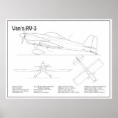 Van's RV-3 - Flugzeugkonzepte BD Poster (Vorne)
