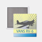Vans RV-6 Magnet (Vorderseite/Rückseite)