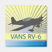 Vans RV-6 Magnet (Vorne)
