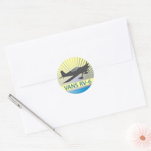 Vans RV-6 Runder Aufkleber (Umschlag)
