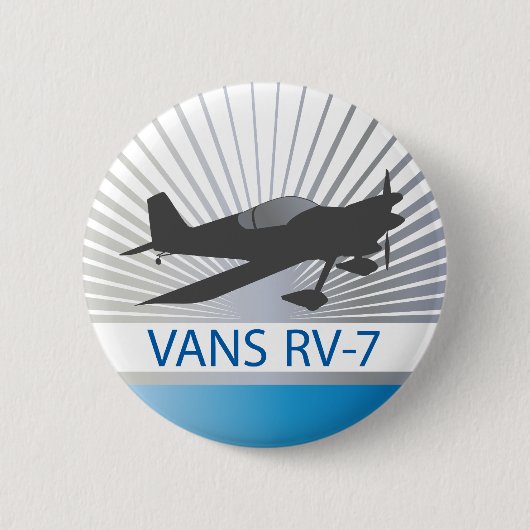 Vans RV-7-Flugzeug Button (Vorderseite)