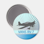 Vans RV-7-Flugzeug Magnet (Vorderseite/Rückseite)