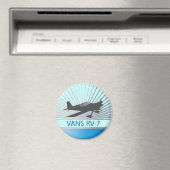 Vans RV-7-Flugzeug Magnet (In Situ (Geschirrspüler))